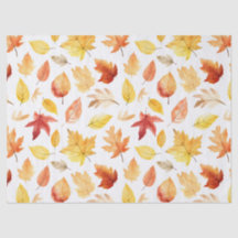Naherfst fall Leaves Terracotta Brown Boho Pattern