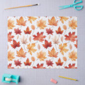 Naherfst fall Leaves Terracotta Brown Boho Pattern Tissuepapier (Craft)
