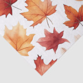 Naherfst fall Leaves Terracotta Brown Boho Pattern Tissuepapier (Detail)