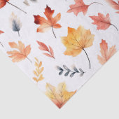 Naherfst fall Leaves Terracotta Brown Boho Pattern Tissuepapier (Detail)