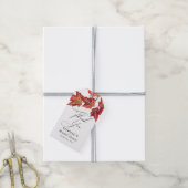Naherfst lekt een bruiloft of een schoeisel met ee cadeaulabel (Met Touw)