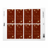 Naherfst lekt herfst bruiloft etiketten af (Full Sheet)