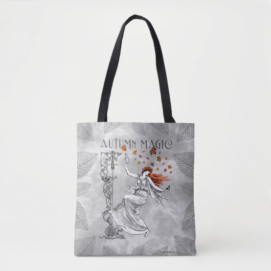 Naherfst Magic Dancer Cymbals Redhead Nouveau Wicc Tote Bag (Voorkant)