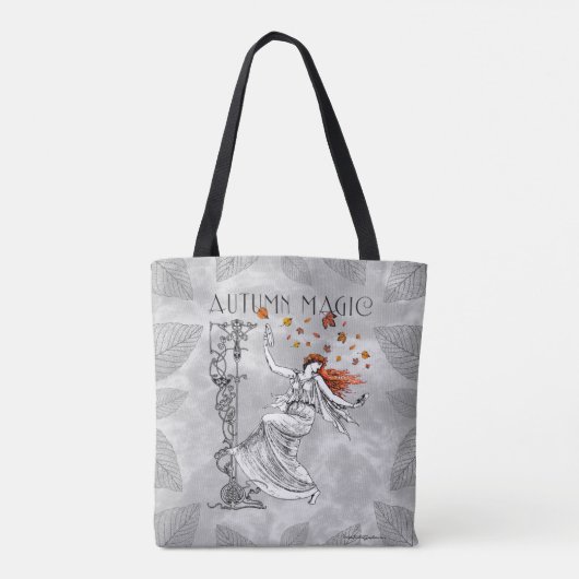 Naherfst Magic Dancer Cymbals Redhead Nouveau Wicc Tote Bag (Achterkant)