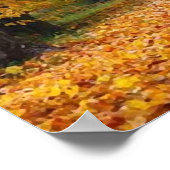 Naherfst omlaag lopen van de geheugenlijn poster (Hoek)