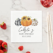Naherfst Pumpkin & Sunflower Baby Sprinkle Servet (Insitu)