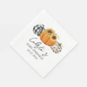 Naherfst Pumpkin & Sunflower Baby Sprinkle Servet (Hoek)