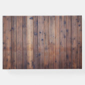 Naherfst Sunflower Jar String Lights Rustic Weddin Gastenboek (Achterkant)