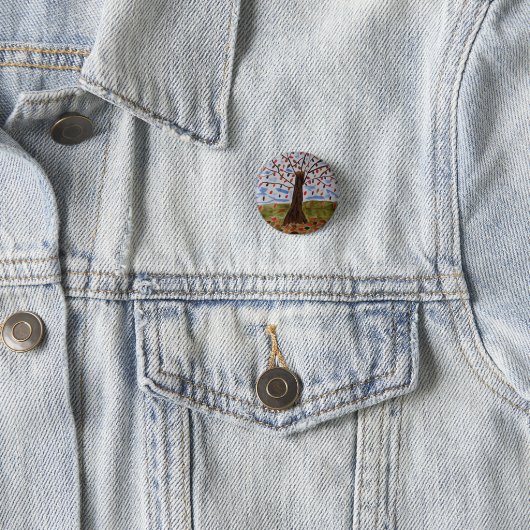 Naherfst Tree Badge Ronde Button 3,2 Cm (In situ)