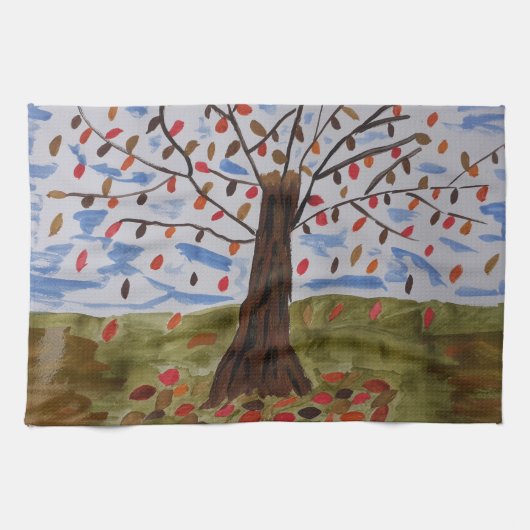 Naherfst Tree Tea Towel Theedoek (Horizontaal)