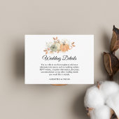 Naherfst Waterverf pompoenen en bloemen Informatiekaartje