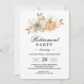 Naherfst Waterverf pompoenen en bloemen Kaart (Voorkant)