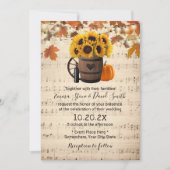 Naherfst Zonnebloem en  Zonnebloem Kaart (Voorkant)