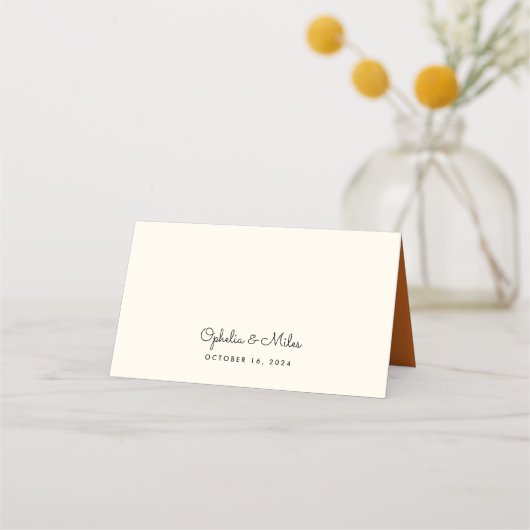 Naherfstbijkantoor Fall Wedding Plaatskaartje (Achterkant)