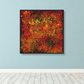 Naherfstbladeren abstract schilderen canvas afdruk (Insitu (Houten vloer))