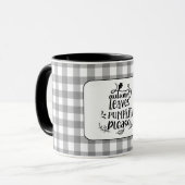 Naherfstbladeren pompoen alstublieft mok (Voorkant links)