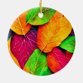 Naherfstdekkingspatroon Keramisch Ornament (Achterkant)