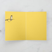 Naherfstkaart voor Starry Owl (blanco) in Paars en Kaart (Binnen)