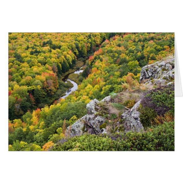 Naherfstkleur van het Porcupine Mountains (Voorkant Horizontaal)