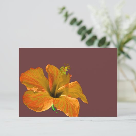 Naherfstkleuren gastRSVP Wedding Reply Card RSVP Kaartje (Staand voorkant)