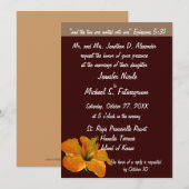 Naherfstkleuren van het huwelijk : Twee worden één Kaart (Voorkant / Achterkant)