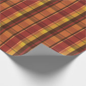 Naherfstkleurig kleurenspelpatroon Warm Tones Cadeaupapier (Hoek)