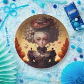 Naherfstmeisje en haar Fancy Pet Papieren Bordje (Feest)