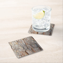 Naherfstpatronen Herfst boomschors Kartonnen Onderzetters