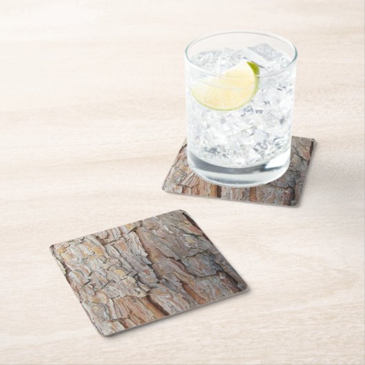 Naherfstpatronen Herfst boomschors Kartonnen Onderzetters (Insitu)