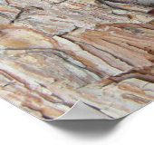 Naherfstpatronen Herfst boomschors Poster (Hoek)