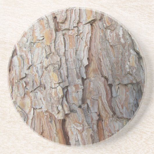 Naherfstpatronen Herfst boomschors Zandsteen Onderzetter (Voorkant)
