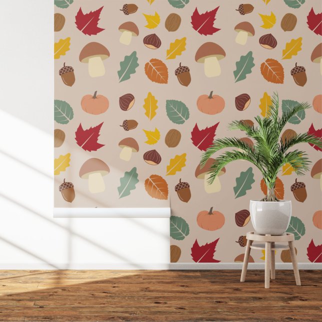 Naherfstpatroon Behang (Autumn Pattern Wallpaper)