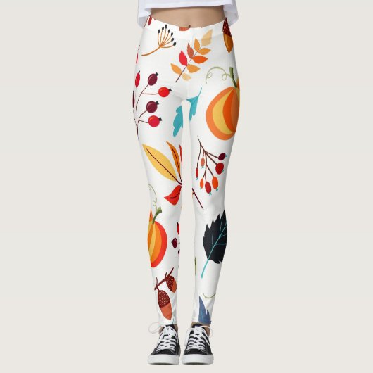 Naherfstpatroon Leggings (Voorkant)
