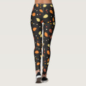 Naherfstpatroon van alle bladeren leggings (Achterkant)