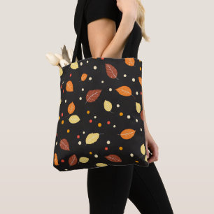 Naherfstpatroon van alle bladeren tote bag