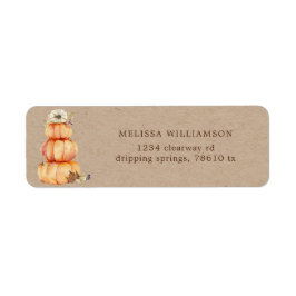 naherfstpompoen floral return address label