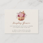 Naherfstschoen voor Herfst van pompoen en wilde bl Informatiekaartje (Voorkant)