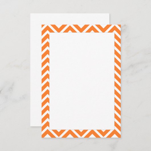 Nahern Chevron Pattern Hartelijk dank Bedankkaart (Voorkant / Achterkant)