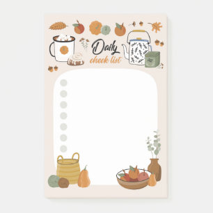 Nahern Daisy Check List Post-it Notes