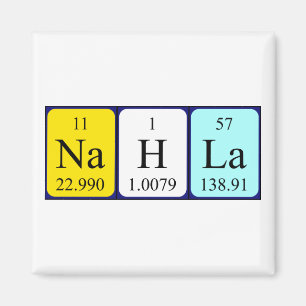 Nahla periodieke table name magnet