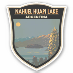 Nahuel Huapi Lake Argentina Reiskunst Vintage Sticker