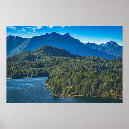 Nahuel huapi National Park Aerial uitzicht, Barilo Poster (Voorkant)