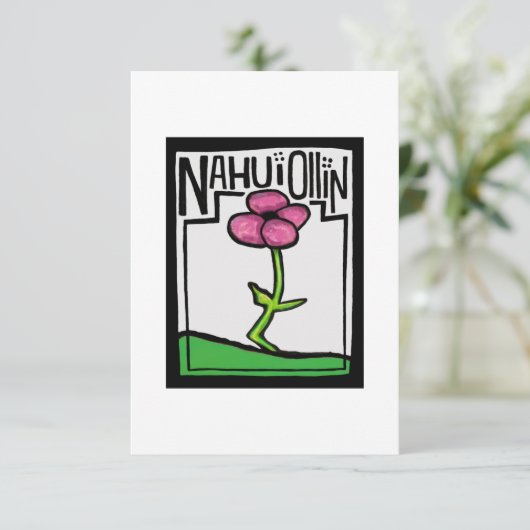 NAHUI OLLIN BEDANKKAART (Staand voorkant)