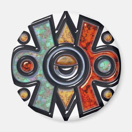 Nahui Ollin Koelkast Magneet (Voorkant)