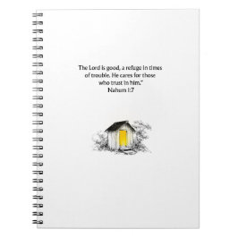 Nahum 1:7 Christian Scripture Notebook Journal Notitieboek