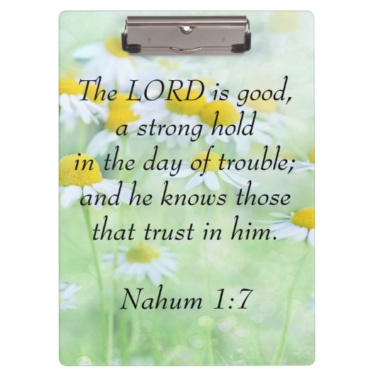 Nahum 1:7 klembord (Voorkant)