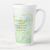 Nahum 1:7 latte mok (Rechts)