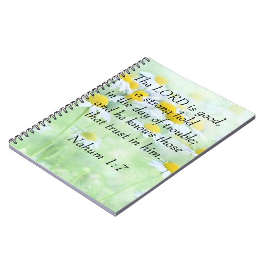 Nahum 1:7 notitieboek (Linkerzijde)