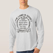 Nahum 1 7 Ontwerp T-shirt (Voorkant)