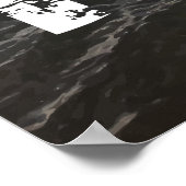 Nahum 1:7 Stonghold in Trouble Refuge in hem Poster (Hoek)